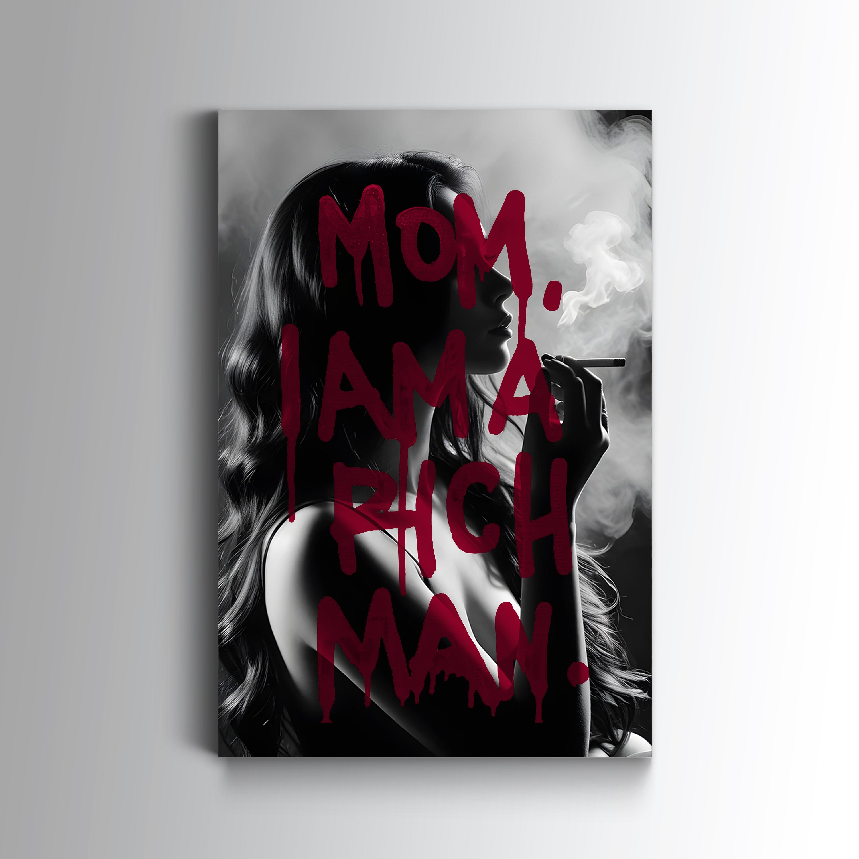 Mom, I am a rich man - Glass