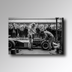 Vintage Pit Lane - Glas